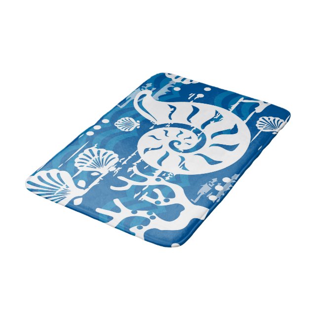 Tapis De Bain Fun Seashell motif de la plage natation de bain (Angle)