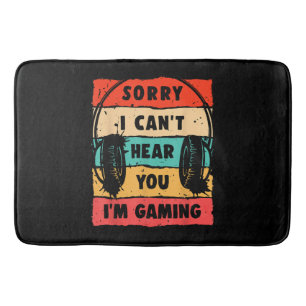 Tapis De Bain Funny Gamer Shirt pour Ados garçons Jeu vidéo pour