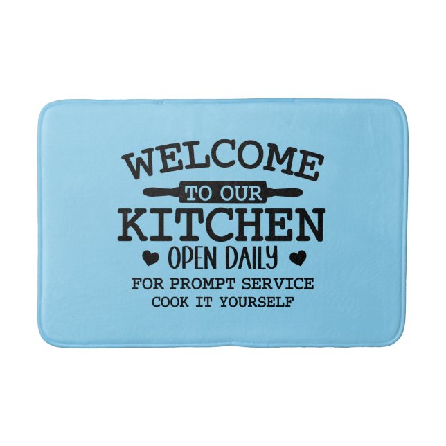 Tapis De Bain Funny kitchen cooking word art  (Devant)