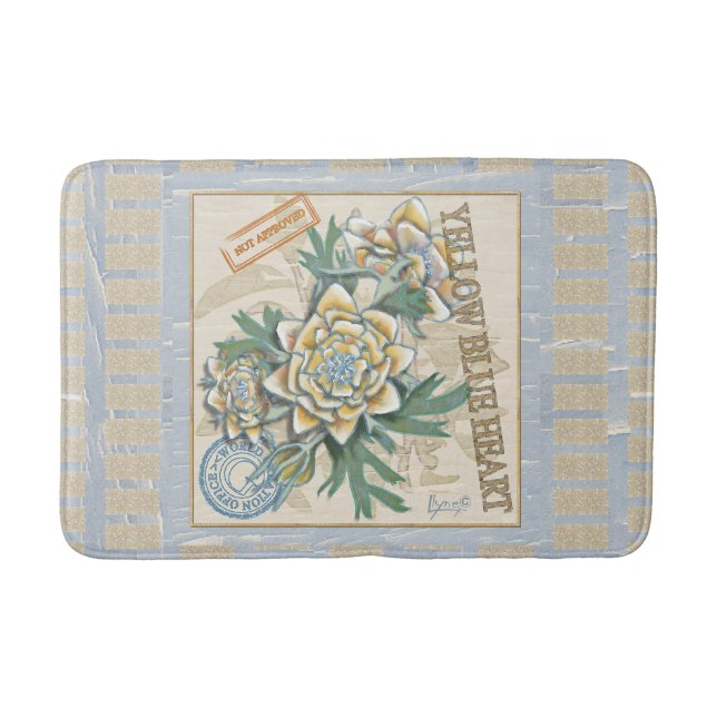 Tapis De Bain G Bureau de la création Fleur jaune (Devant)