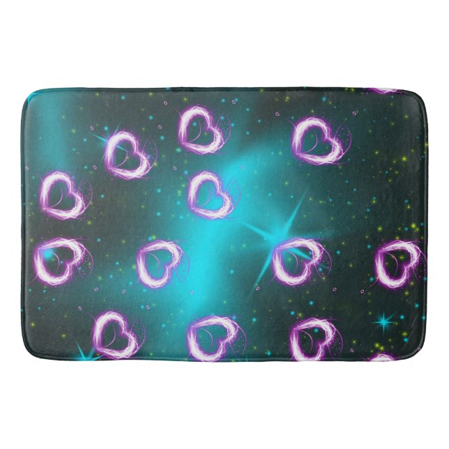 Tapis De Bain Galaxie de coeur (Devant)