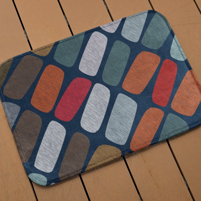 Tapis De Bain Galets de gribouillis (great bath mat will brighten up a bathroom, keep your feet your bathroom look and feel.)