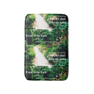 Tapis De Bain Garden Path with Proverbs 3:5-6