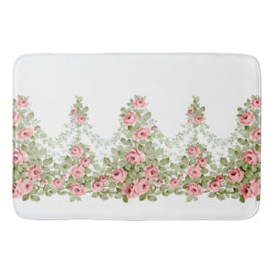 Tapis De Bain Garlands de Roses victoriens roses