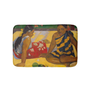Tapis De Bain Gauguin Polynésie Française Tahiti Femmes Peinture