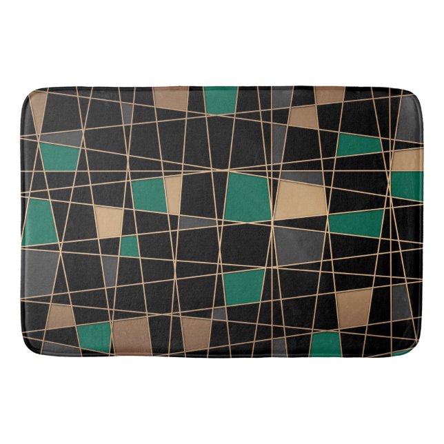 Tapis De Bain Géométrique, abstraite (Devant)