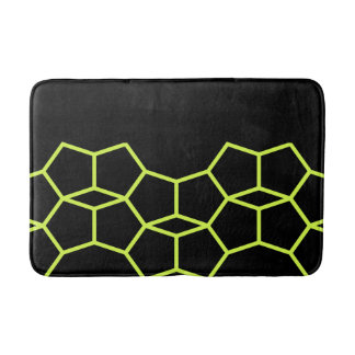 Tapis de bain géométrique de motif de chaux de