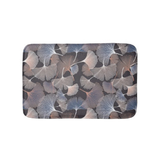 Tapis De Bain Ginkgo feuilles : élégant motif naturel.