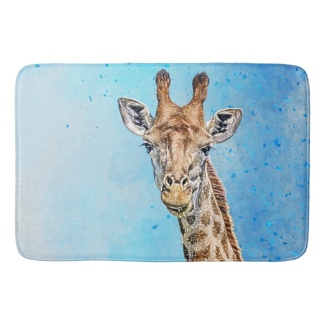 Tapis De Bain Giraffe curieuse (Devant)