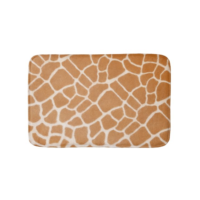 Tapis De Bain Giraffe fourrure Poster de animal exotique (Devant)