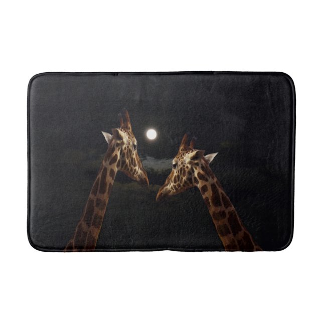 Tapis De Bain Giraffe Love In the Moonlight (Devant)