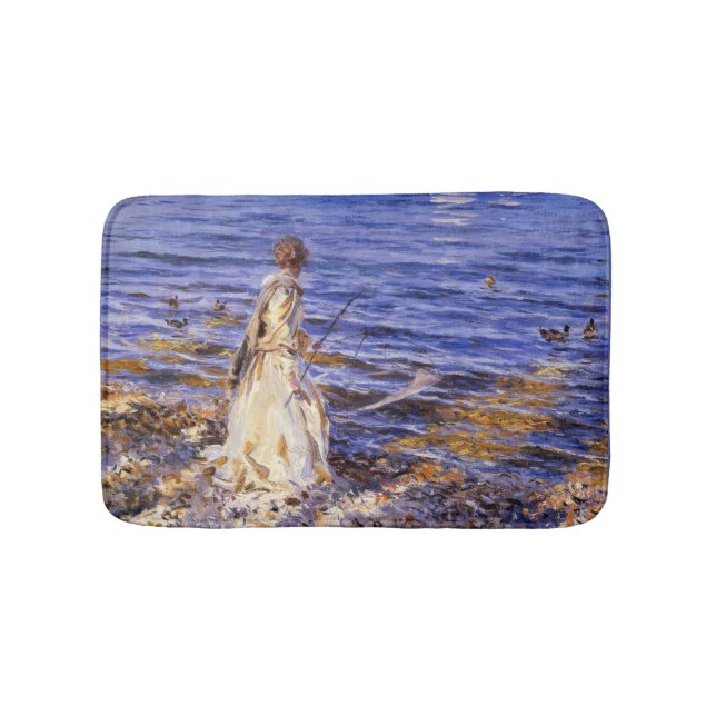 Tapis De Bain Girl Fishing (par John Singer Sargent) (Devant)