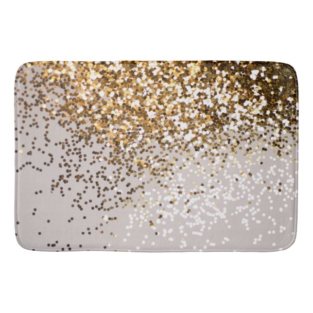 Tapis De Bain Glam étincelant Glam Gold Parties scintillant Glam (Devant)