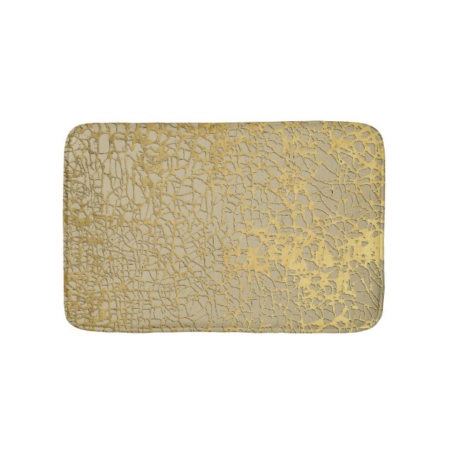 Tapis De Bain Gold Marbling : Grunge Texture Design (Devant)