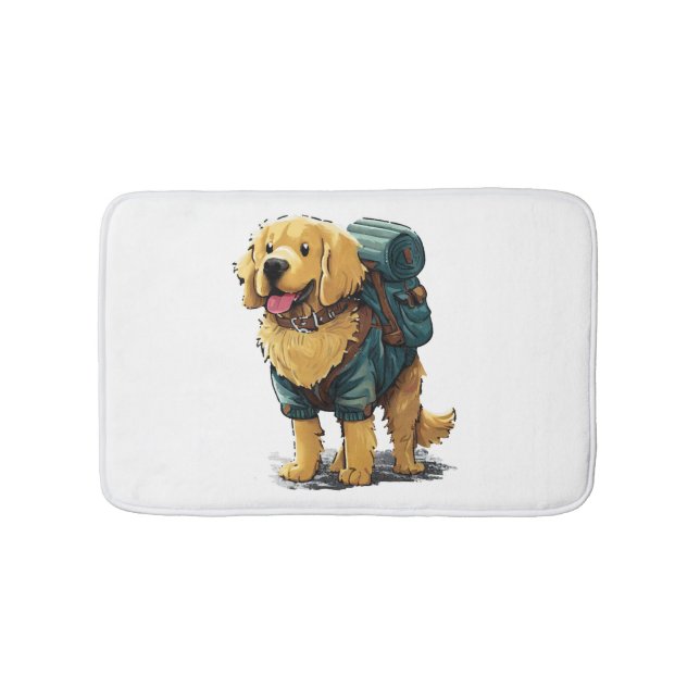 Tapis De Bain Golden Retriever Randonnée et Camping (Devant)