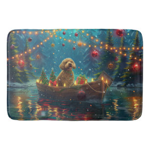 Tapis De Bain Goldendoodle Noël Festive Voyage