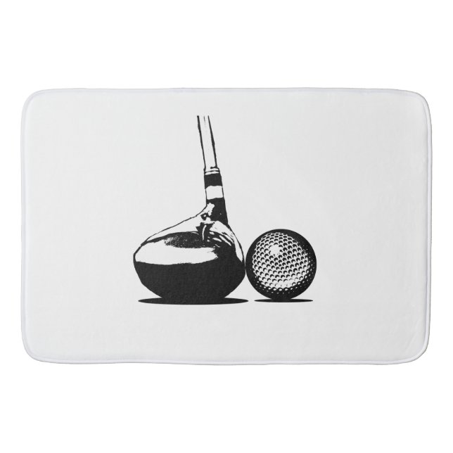 Tapis De Bain Golf Ball et Club (Devant)