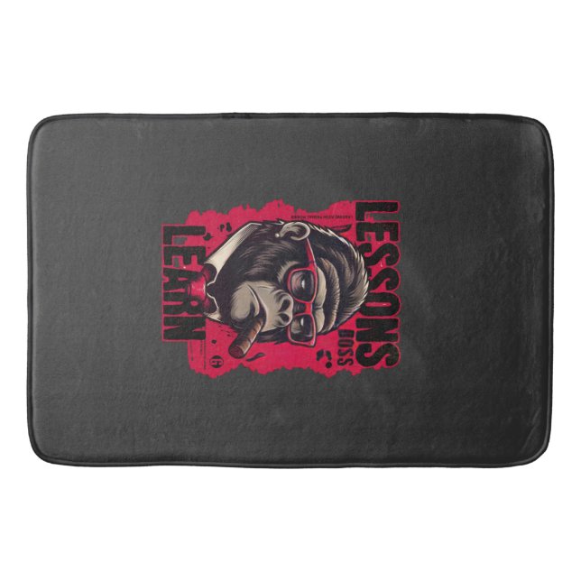 Tapis De Bain Gorilla Boss Lessons Learn Bath Mat (Devant)