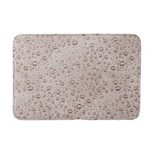Tapis De Bain gouttelettes d'eau Sepia