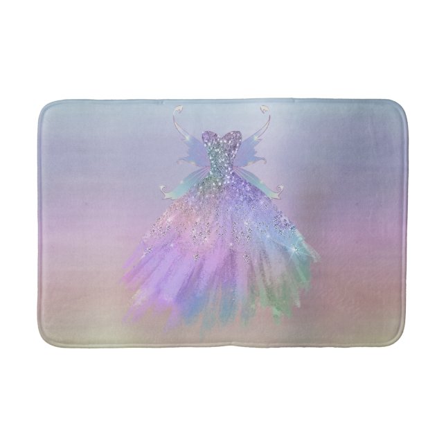 Tapis De Bain Gown Ethereal Fairy Wing | Ombre Sheen arc-en-ciel (Devant)