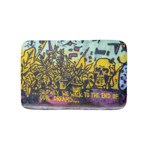 Tapis De Bain Graffiti urbain Art Abstrait