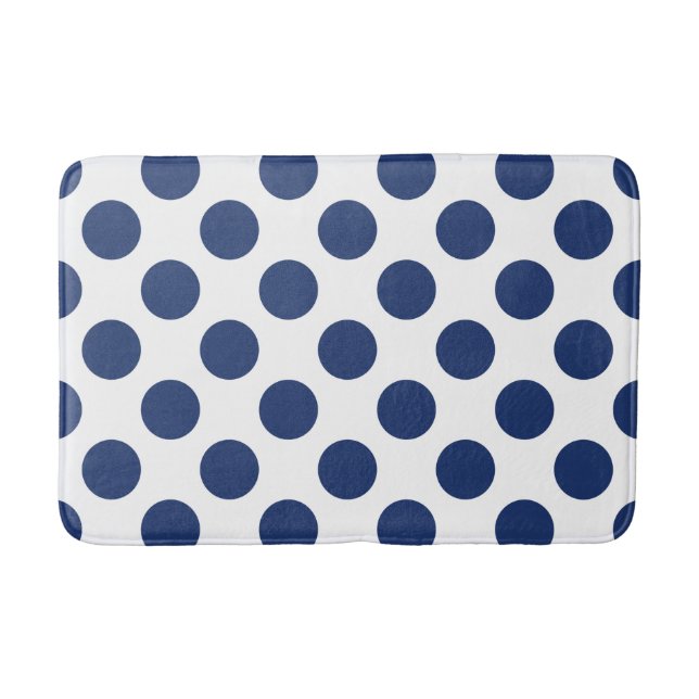 Tapis De Bain Grand pois de marine (Devant)