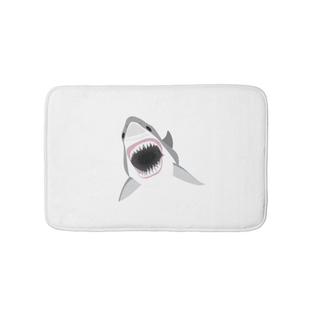 Tapis De Bain Grand requin blanc - attaque de requin (Devant)