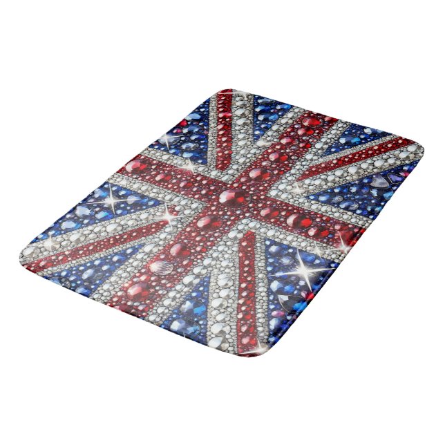 Tapis De Bain Grande natte de bain aux couleurs britanniques (Angle)