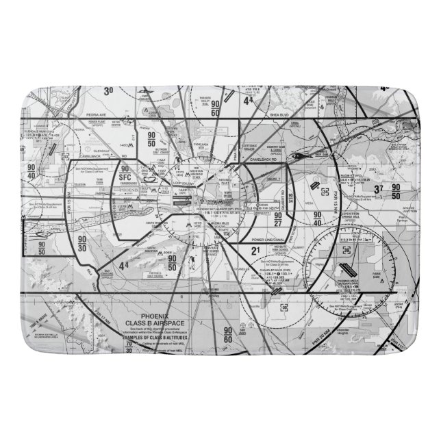 Tapis De Bain Graphique aéronautique (Devant)