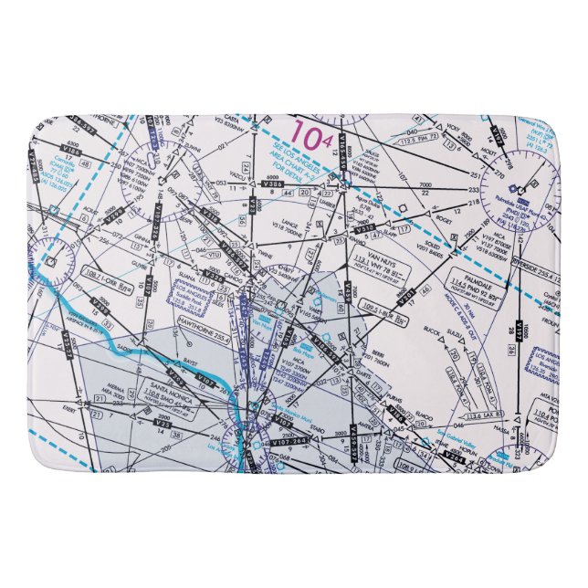 Tapis De Bain Graphique aéronautique (Devant)
