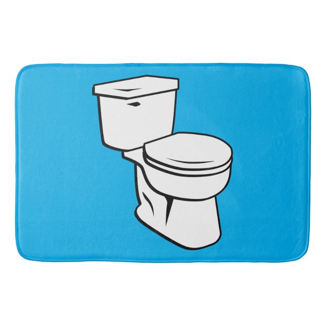 Tapis De Bain Graphique de toilette (Devant)