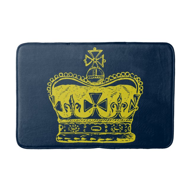 Tapis De Bain Graphique royal de couronne (Devant)