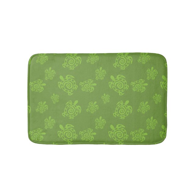 Tapis De Bain Graphique vert de tortue (Devant)