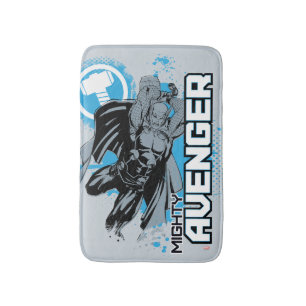 Tapis De Bain Graphisme de personnage de Vengeur Puissant