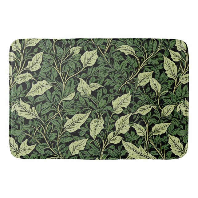 Tapis De Bain Grappe de vignes dans des nuances de vert (Devant)