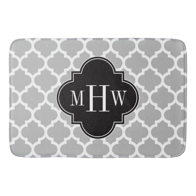 Tapis De Bain Gray White Moroccan (Devant)