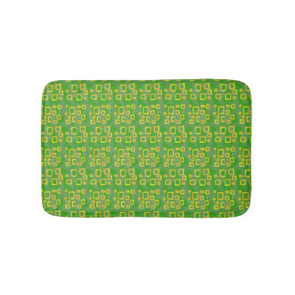 Tapis De Bain Green Geometric Bath Mat