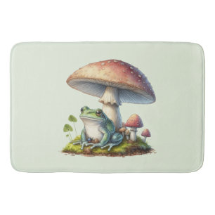 Tapis De Bain Grenouille sous un champignon Mignon Nature