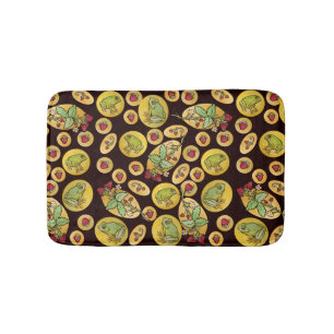 Tapis De Bain Grenouilles fraises pour toujours