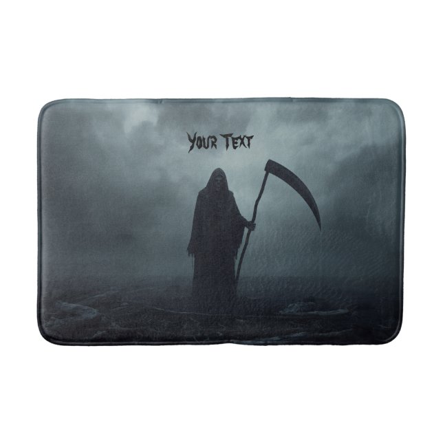 Tapis De Bain Grim Reaper Scythe Halloween T-shirt personnalisab (Devant)