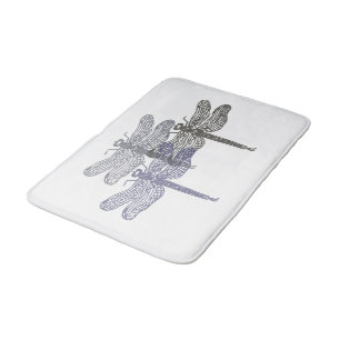 Tapis De Bain Gris de dragonfly Mat