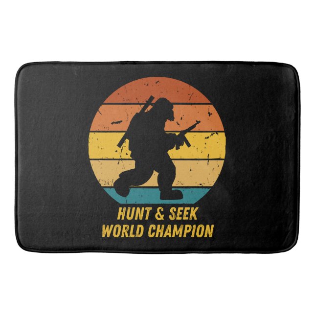 Tapis De Bain Gros pied Ne voulez pas se cacher et chercher de n (Devant)