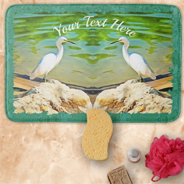 Tapis De Bain Grue Sur La Rivière Mismaloya 0335 (Créateur téléchargé)