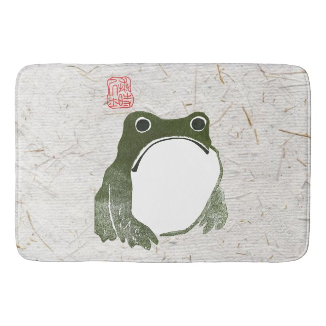 Tapis De Bain Grumpy Grenouille japonaise crapaud 19ème siècle (Devant)