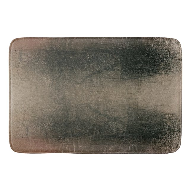 Tapis De Bain Grunge d'or rose Abstrait moderne
