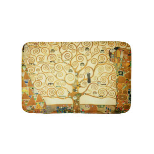 Tapis De Bain Gustav Klimt L'Arbre De Vie Art Nouveau Vintage