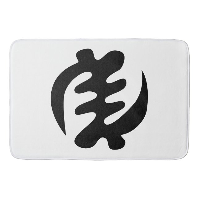 Tapis De Bain Gye Nyame | God is Supreme Adinkra (Devant)