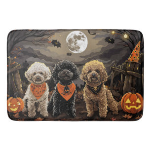 Tapis De Bain Halloween caniche Éffrayant