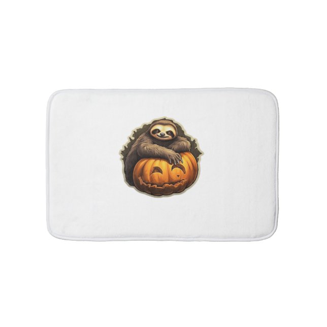 Tapis De Bain Halloween classique à thème Sloth T-shirt (Devant)