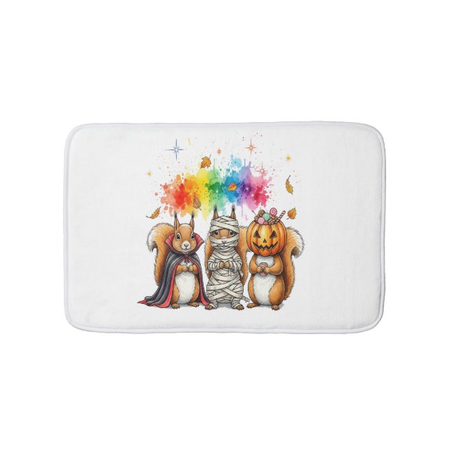 Tapis De Bain Halloween Cute Squirrels Costume (Devant)